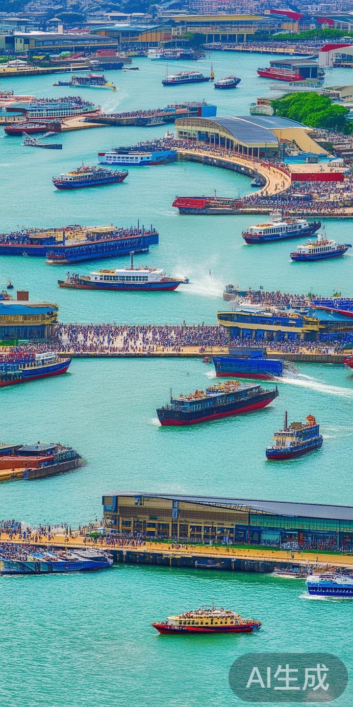 澳门的水上交通发达，拥有多个渡轮码头连接各大城市及