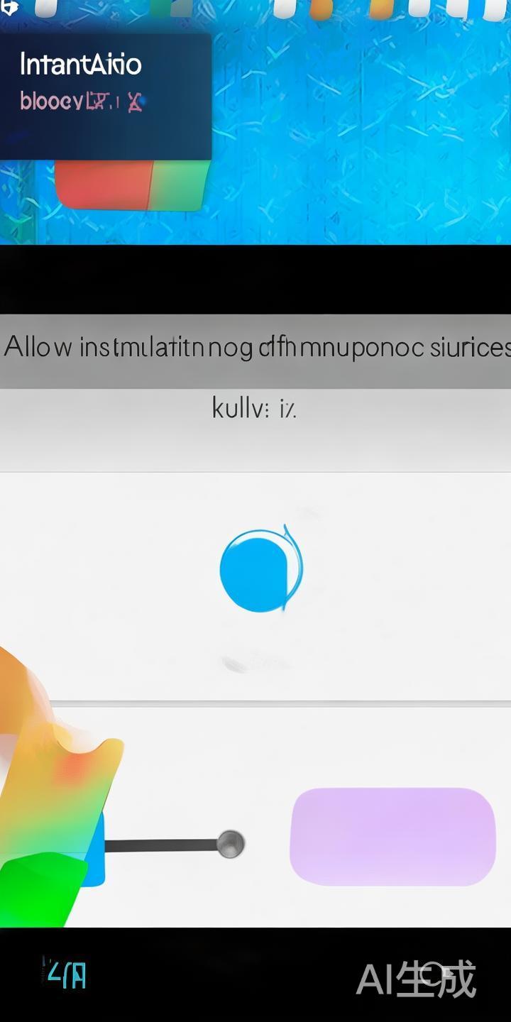 在安卓设备上首次安装第三方应用时，系统可能会提示“